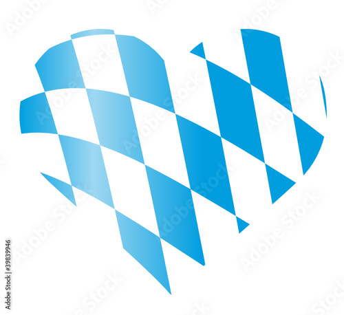 Bayern Herz aus Rauten
