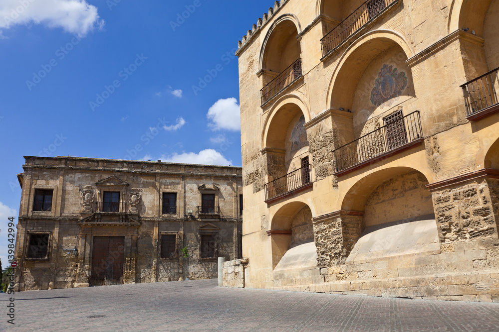 Old palaces in historic Cordoba's downtown. Spain