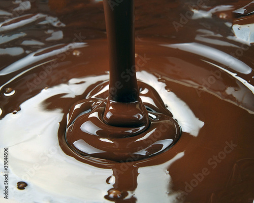 lots of chocolate falling from above