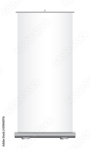 Banniere roll-up vierge de face