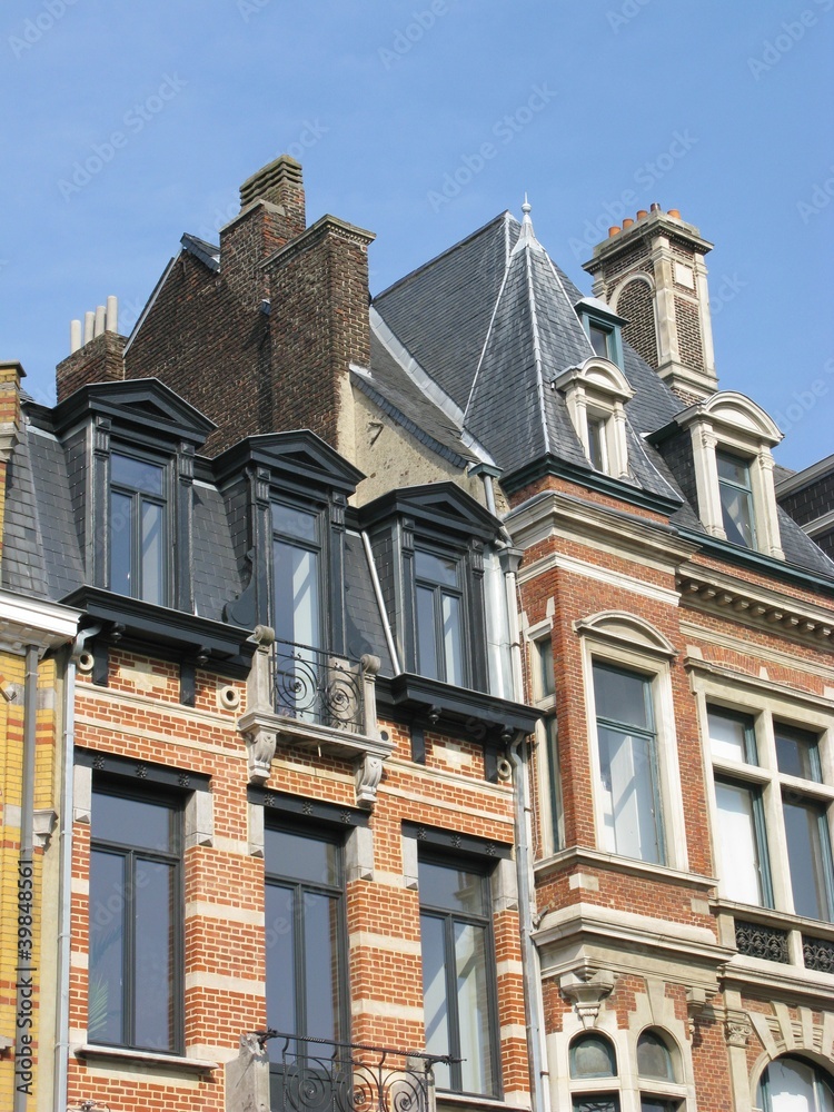 Houses in art nouveau style