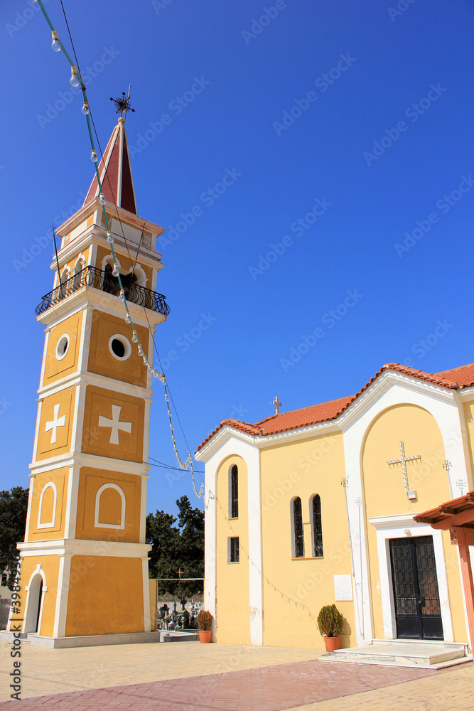 Main church in Argassi village, Zakynthos, Greece