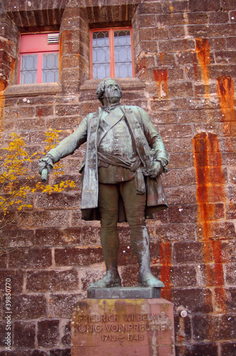 Statue of a german nobel at Hohenzollern castle in Germany