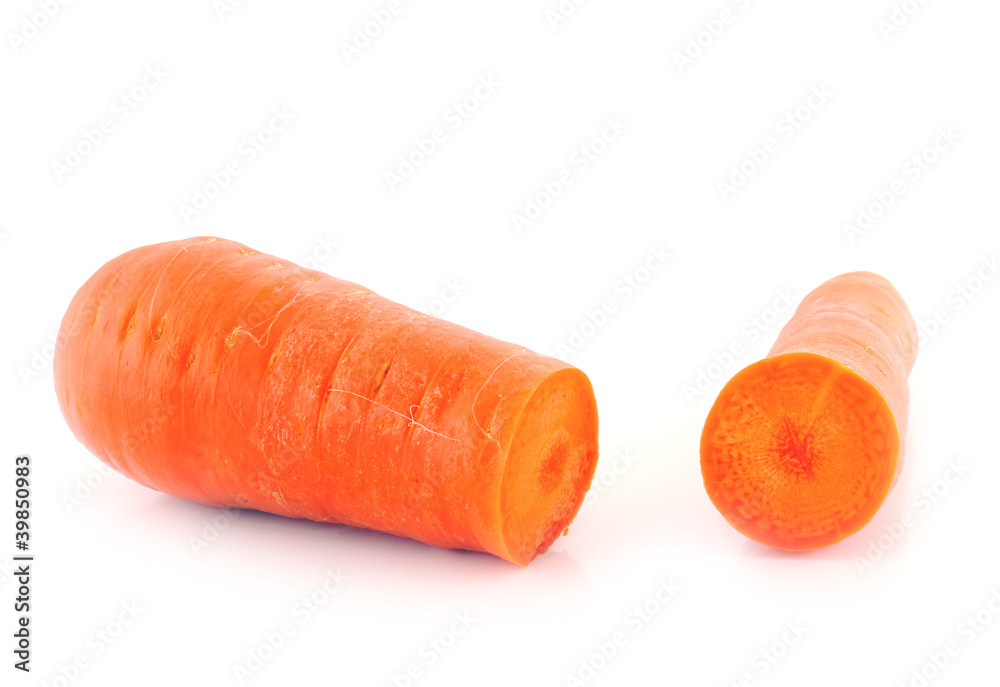 fresh carrots isolated on white background fresh carrots isolated on white background