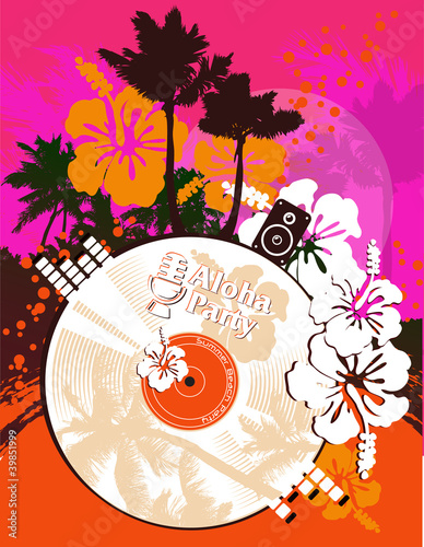 Beach party poster
