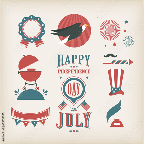 USA vector icons