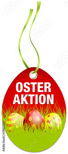 Hangtag Osteraktion Ostereier rot