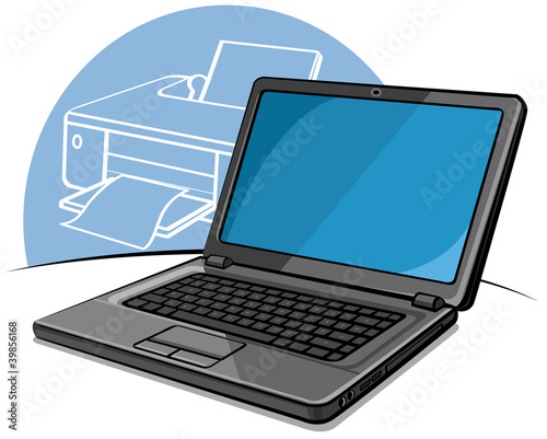 Laptop, modern computer