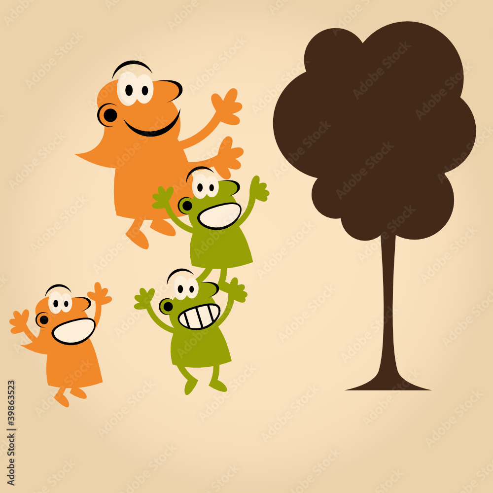 Obraz premium baum natur menschen