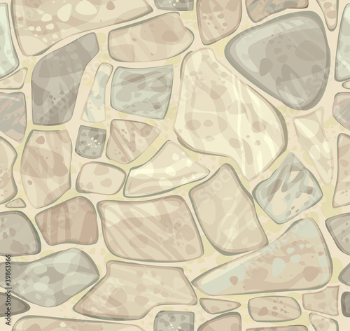 Vector seamless texture of stonewall