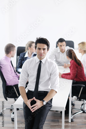 young business man at meeting