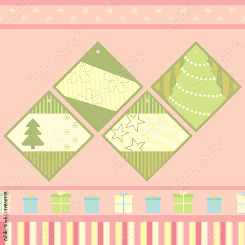 collection of christmas tags
