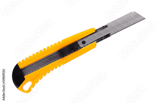 The yellow stationery knife