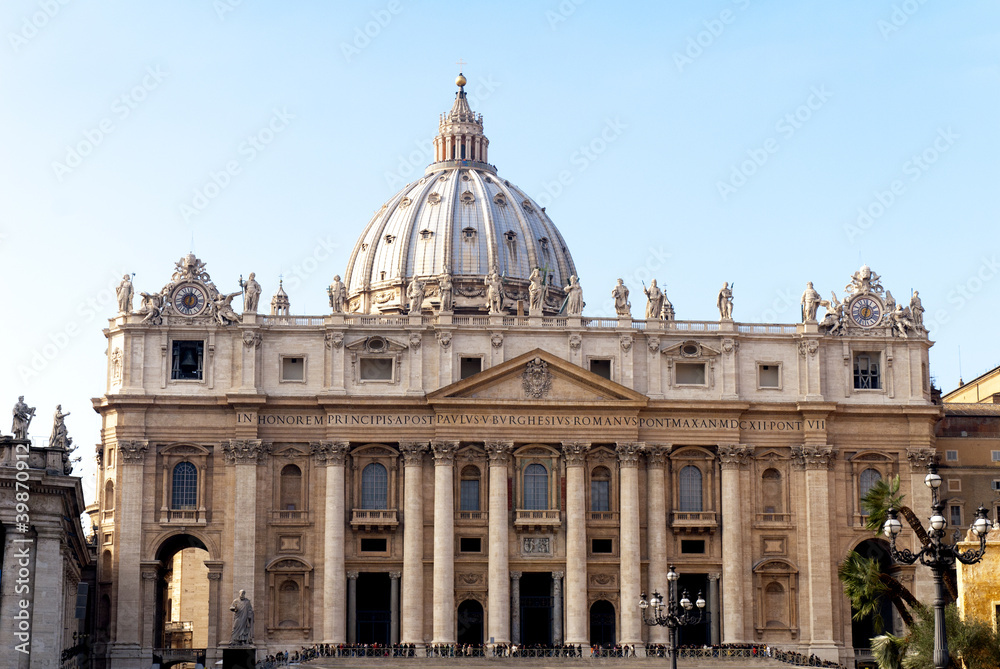 St Peters Basilica in Rome Italy