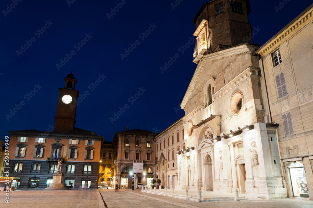Cathedral and historic buildings in Reggio Emilia