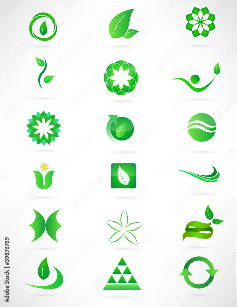Obraz premium Organic- Logo, Icon, app