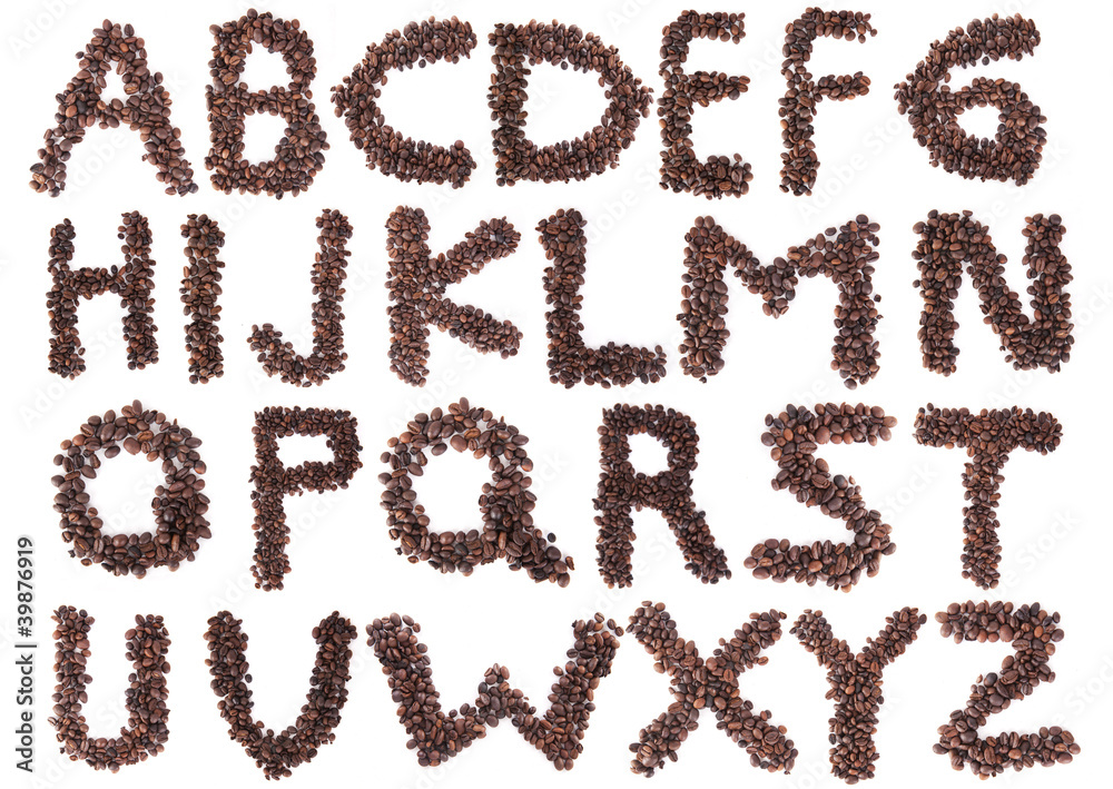 Alphabet (Coffee Beans) Alphabet (Coffee Beans)