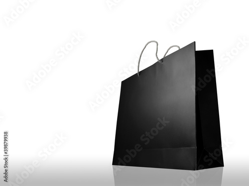 Glaze shopping bag on white background