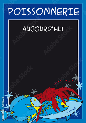 enseigne poissonnerie poisson marchand