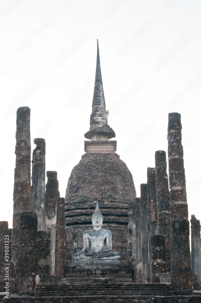 Buddha sculpture in Wat Sa Si