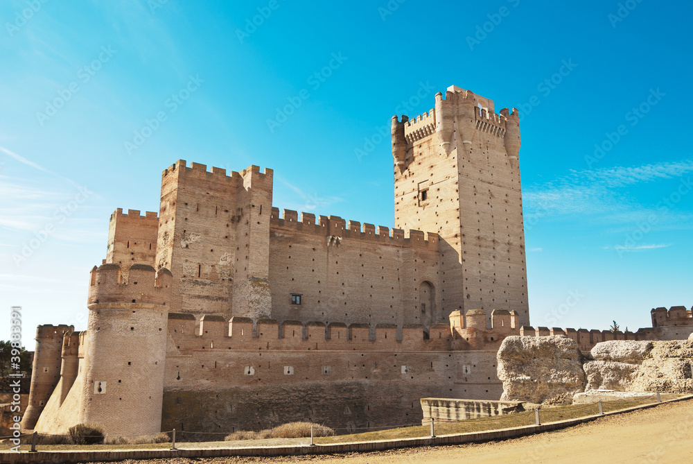 La Mota castle in Medina del Campo, Valladolid, Spain