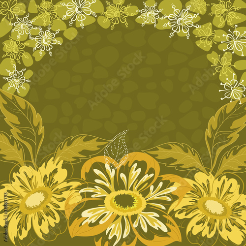 Floral background, dahlia