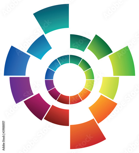 abstract swirling circle background