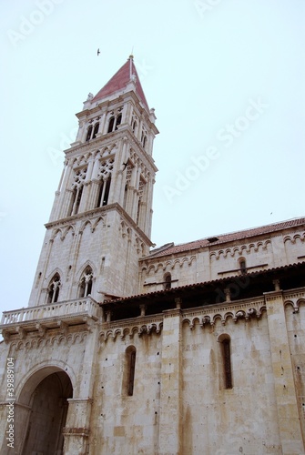 The st Lawrence cathedral in Trogir in Croatia