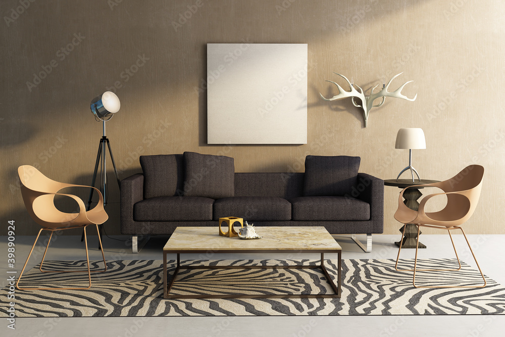 Safari Themed Living Room | Baci Living Room