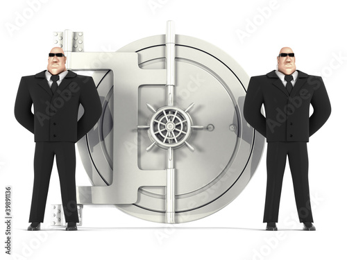 guard and vault door