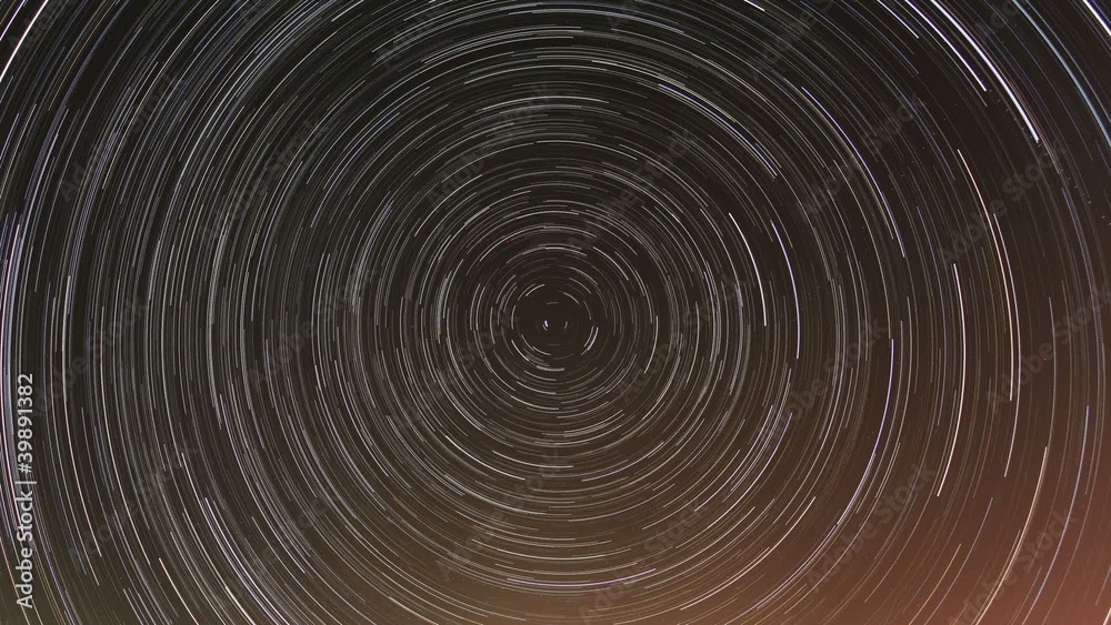Cumulative time lapse of star trails.
