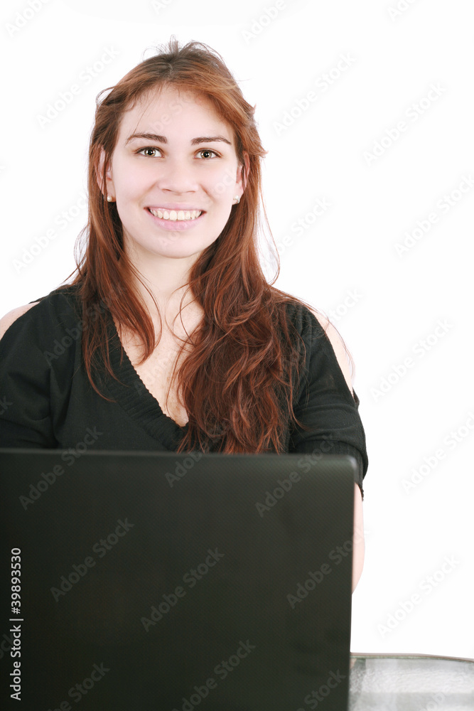 Beautiful young businesswomen smiling Beautiful young businesswomen smiling
