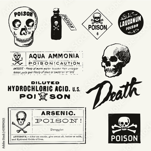Poison Vintage Labels photo