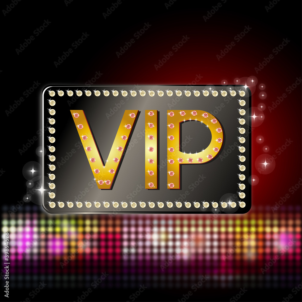 VIP - Schild Stock-Vektorgrafik | Adobe Stock