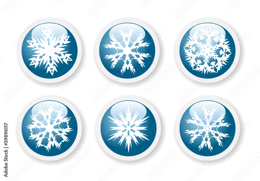 Christmas snowflake stickers Christmas snowflake stickers