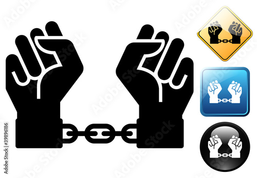 Slave pictogram and icons