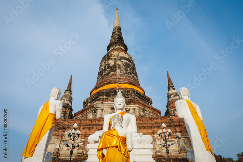 Photography White buddha statue