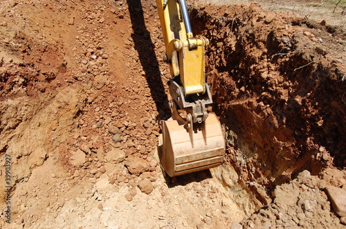 Detalle de una Pala Excavadora photo