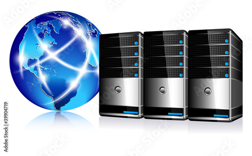 Servers and communication Internet World