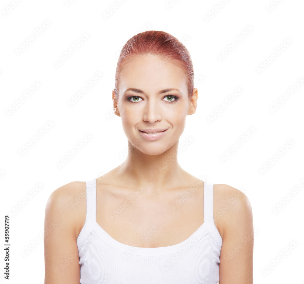 Portrait of a young and attractive redhead Caucasian woman Portrait of a young and attractive redhead Caucasian woman