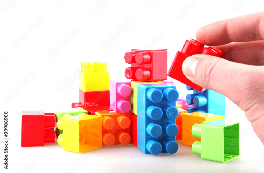 Plastic building blocks Plastic building blocks