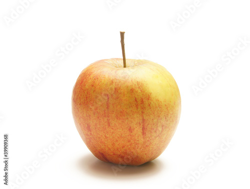 A fresh and tasty apple isolated on a white background