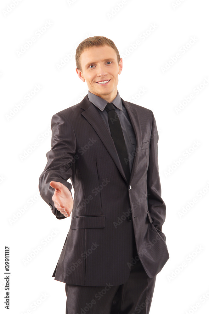 A young and handsome businesswoman in formal clothes A young and handsome businesswoman in formal clothes