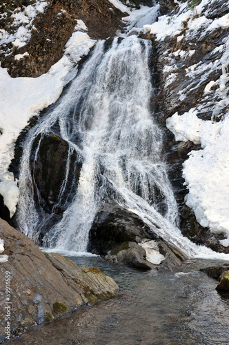 Rachitele waterfall in Transylvania, Romania photo