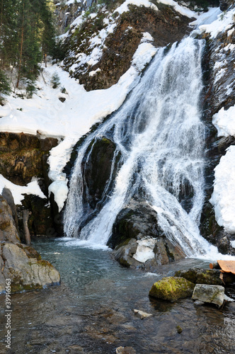 Rachitele waterfall in Transylvania, Romania photo