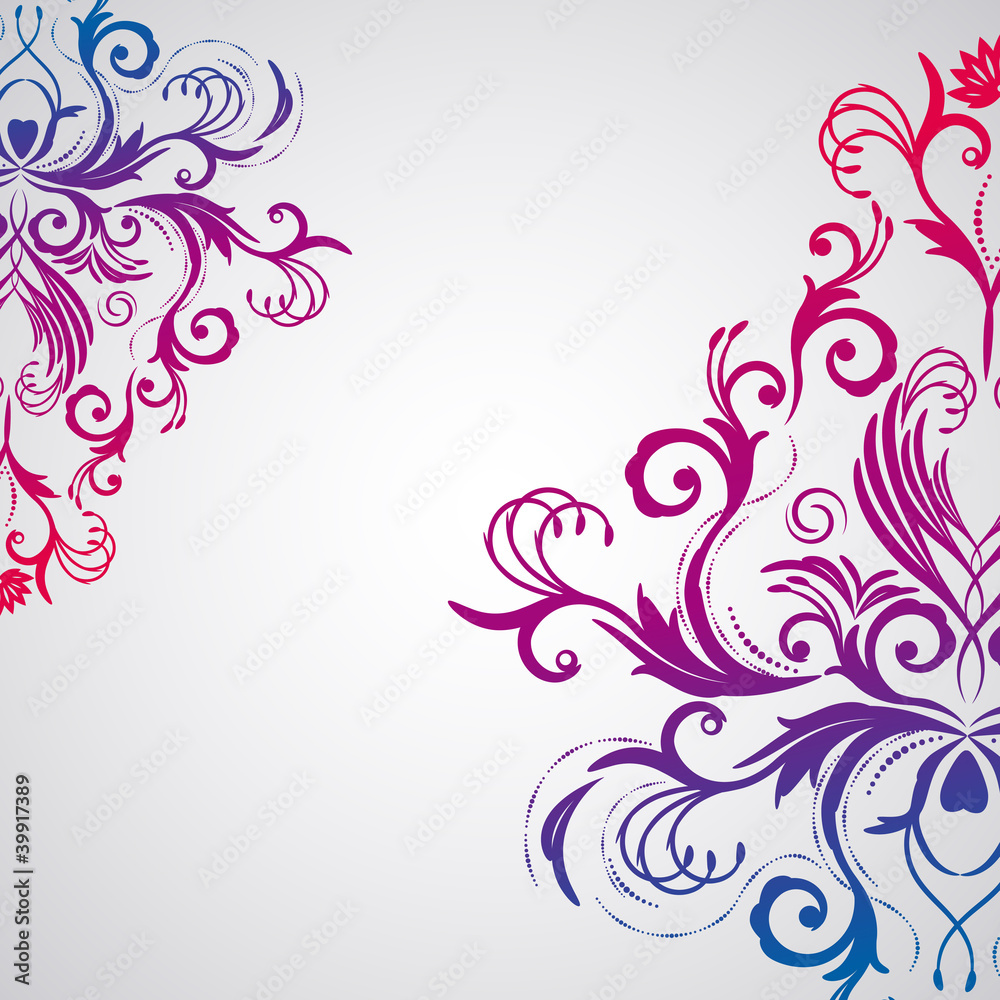 Abstract floral background with oriental flowers. Abstract floral background with oriental flowers.