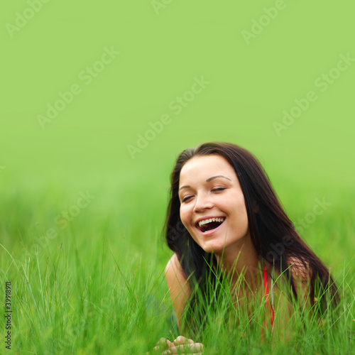 woman on grass