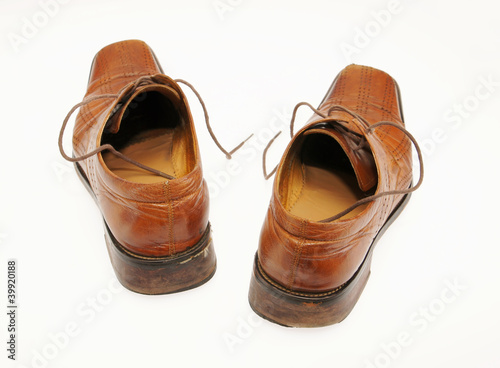 Pair of old male shoes