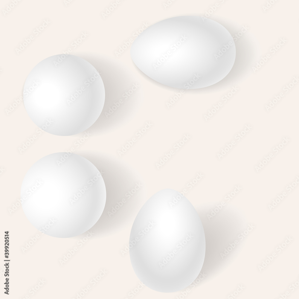 Eggs on a White Background Eggs on a White Background