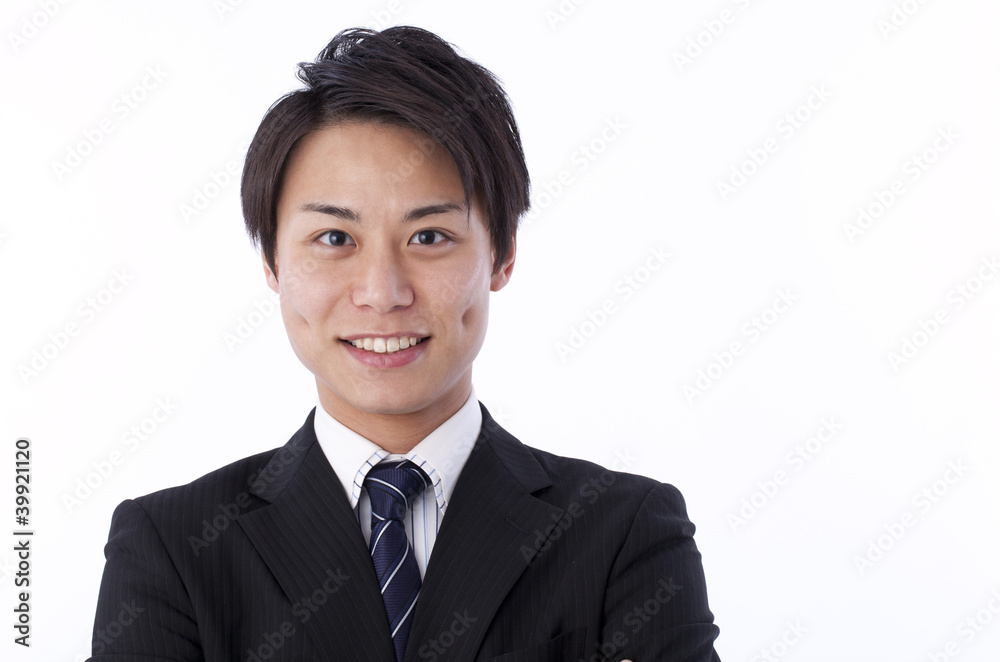 笑顔の新人ビジネスマン 笑顔の新人ビジネスマン